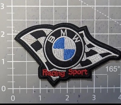 #ad BMW Racing Sport Patch German Cars Motorcycles Embroidered Iron On Free Sticker $2.89