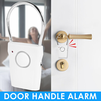 #ad #ad 115dB Touch Sensor Door Handle Alarm Anti Theft Door Knob Window Burglar Alarm↑ $9.39