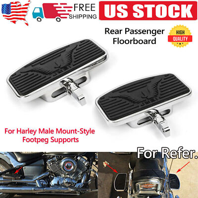 #ad Motorcycle Rear Floorboard Footboards For Harley Sportster XL1200 XL883 X48 72 $56.99