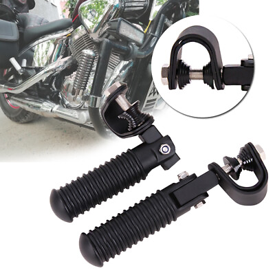 #ad Universal Fold up Engine Guard Highway Foot Pegs 1quot; or 1 1 4quot; Clamp For Harley $25.85