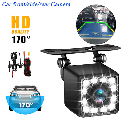 #ad 170° 12 LED Car Front Side Rear View Reverse Backup Night Vision Parking Camera $7.99
