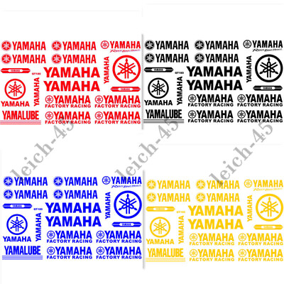 #ad 30cm motorcycle fuel tank emblem decals bike track pvc stickers for fork Yamaha $9.77