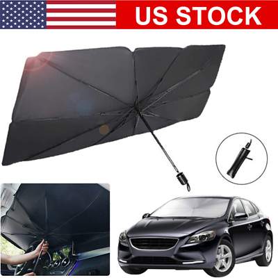#ad Car Sun Shade Windshield Sunshade Front Window Cover Visor UV Umbrella Foldable $9.99