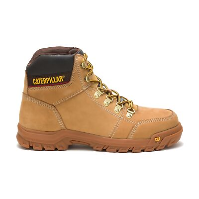 #ad Caterpillar Men Outline Steel Toe Work Boot Leather $99.95