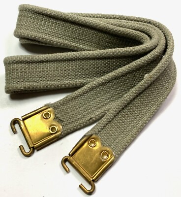 #ad WWII BRITISH ENFIELD RIFLE CANVAS CARRY SLING KHAKI $19.96
