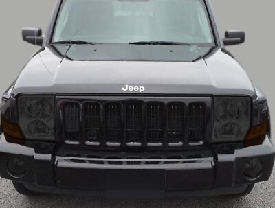 #ad Fits: 06 10 Jeep Commander Headlight tint vinyl smoked covers $5 refund avail $24.99