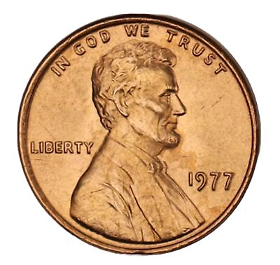 #ad 1977 P Lincoln Memorial Cent Gem BU Penny US Coin Free Samp;H W Tracking $3.99
