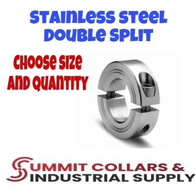 #ad Double Split Stainless Steel Clamping Shaft Collar Choose your size $727.59
