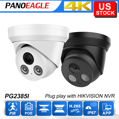 #ad HIKVISION Compatible 8MP IP Camera 4K built in MIC IR30M POE CCTV security IPC $75.90