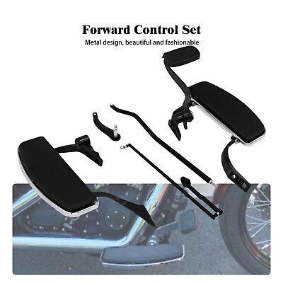 #ad Rider Complete Footboard Kit Forward Control Set Fit For Harley Dyna 2006 2017 $216.59