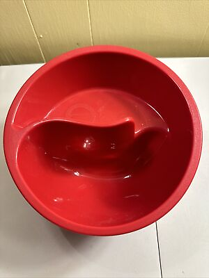 #ad Obol Original Never Soggy Cereal Bowl With Slide amp; Grip RED Large $14.99