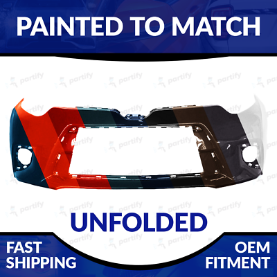 #ad NEW Paint To Match Unfolded Front Bumper For 2014 2015 2016 Toyota Corolla CE LE $293.99