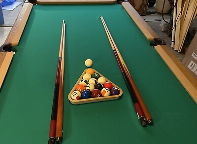 #ad Brunswick 8 Foot Pool Table Brand New Felt Completely Restored $1500.00