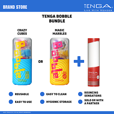 #ad TENGA Bobble Reusable Masturbator Stroker amp; Hole Lotion Bundle NIB NWT $51.00