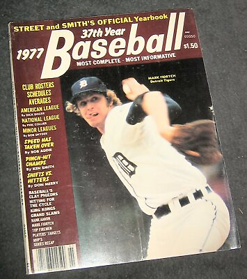 #ad Vintage 1977 Street amp; Smith#x27;s Baseball YearbookMark Fidrych Detroit Tigers $23.00