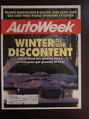 #ad Autoweek Magazine January 1991 Winter of our Discontent O $5.99