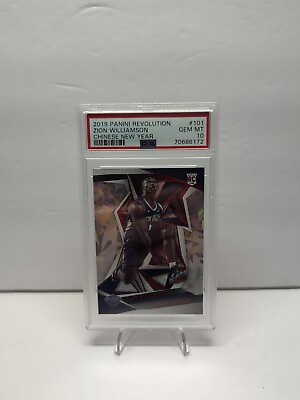 #ad 2019 Revolution Zion Williamson Chinese New Year Rookie Card RC #101 PSA 10 $244.95