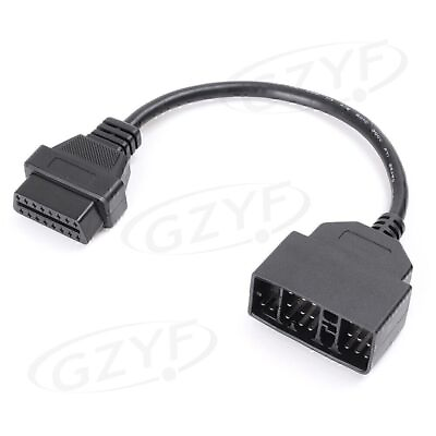 #ad 1PC 22 Pin OBD1 to 16 Pin OBD2 Convertor Adapter Connect Cable for Toyota $13.81
