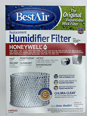 #ad Best Air Honeywell Humidifier Filter The Original Expandable Wick Filter $9.72