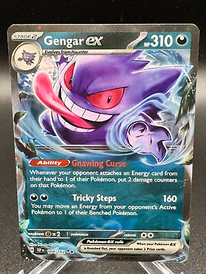 #ad Gengar ex 104 162 Double Rare SV Temporal Forces Pokemon English NM $2.99