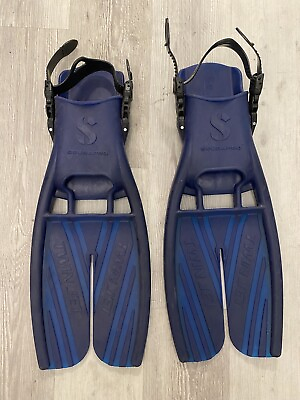 #ad Scubapro Twin Jet Open Heel Swim Fins X Large Blue Scuba Diving $50.00