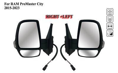 #ad Pair Right and Left Door Side Mirror Power and Heat For RAM Promaster City15 23 $200.99