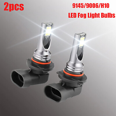#ad Pair H10 LED Fog Driving Light Bulbs Kit 9145 9140 White 6000K Super Bright 40W $9.09
