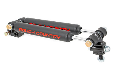 #ad Rough Country Dual Steering Stabilizer Kit for Cherokee XJ Wrangler TJ 84 06 $99.95