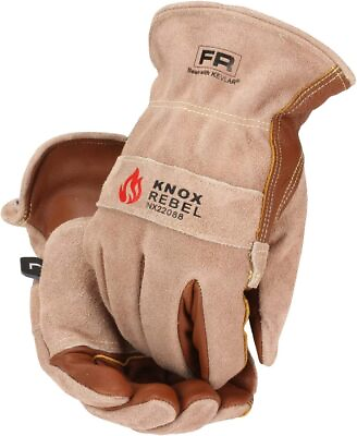 #ad Knox Leather Work Gloves for Men amp; Women Rebel FR Cowhide Working Gloves $28.99