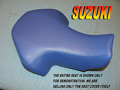#ad Suzuki LT80 New seat cover 1987 2006 LT 80 all blue 158A $32.95