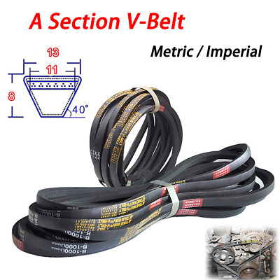 #ad V Belt A Section Metric Imperial 13mm x 8mm Transmission Belts for Industrial $6.25