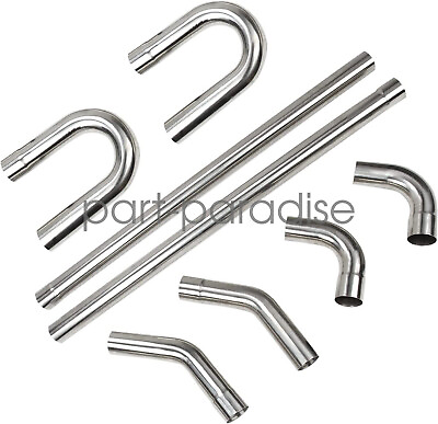 #ad 3 Inch 76mm Universal Stainless Steel Exhaust Pipe Mandrel Straight Bend Kit $227.99