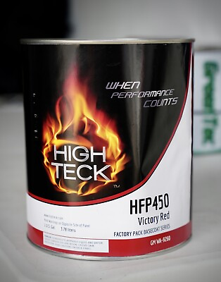 #ad HIGH TECK Victory Red Automotive Basecoat Paint GALLON HFP450 GM Code WA9260 $109.99