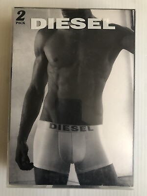 #ad Diesel Black White UMBX ROCCO Two Pack Boxer Trunk Shorts 000S9T9RKAIS $23.99