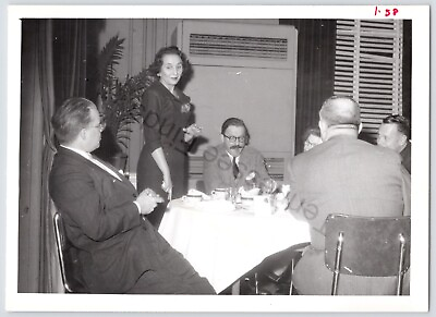 #ad 1958 Black And White Photo Of Monthly Meeting Mid Atlantic Industrial Editors $13.26