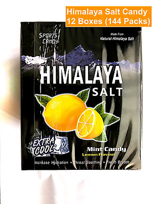 #ad Himalaya Salt Cooling Candy Lemon Flavour 144 Packs x 15g Expiry 2026 $134.99