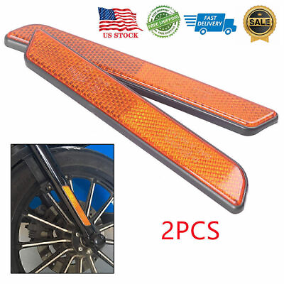 #ad Front Fork Leg Reflectors for Harley Touring All Lower Legs Sliders Dyna Glide $12.96