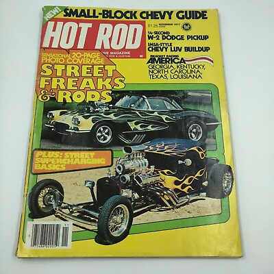 #ad Vintage Hot Rod Magazine November 1977 Street Freaks and Hot Rods $9.87