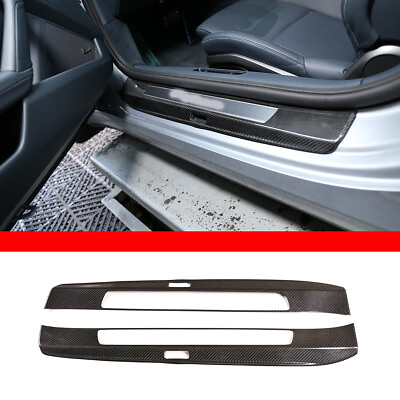 #ad Carbon Outer Sill Treads Scratch Resistant Trim Panel For Porsche 911 2019 2020 $139.99