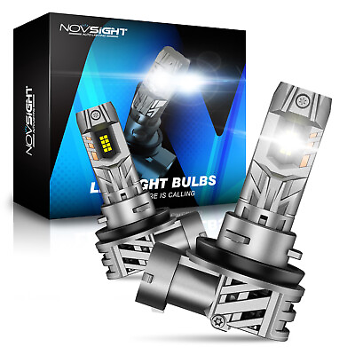#ad #ad NOVSIGHT Pair 90W H11 LED Headlight Bulbs Kit High Low Beam 20000LM 6500k White $26.99