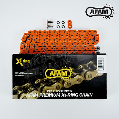 #ad Afam Orange 520 Pitch 108 Link Chain for KTM 640 LC4 Supermoto 2005 2006 GBP 94.05