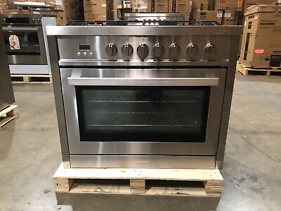 #ad 36 in. Gas Range 5 Burners Stainless Steel OPEN BOX COSMETIC IMPERFECTIONS $899.99
