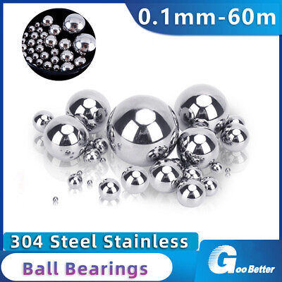 #ad 304 Steel Stainless Ball Bearings Diamete 1mm 60mm Precise Solid Steel Balls $82.39