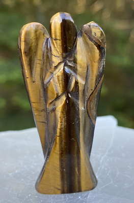 #ad Golden Tigers Eye Angel Figurine 2quot; Creativity Safe Travel 28781E $9.34