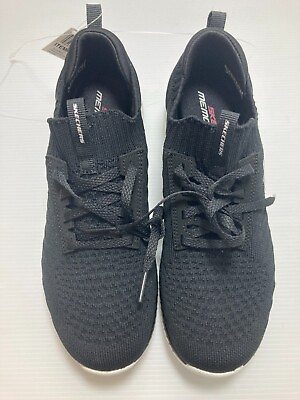 #ad NEW Skechers Memory Foam Bountiful Sneakers Shoes 56124 Black $35.00