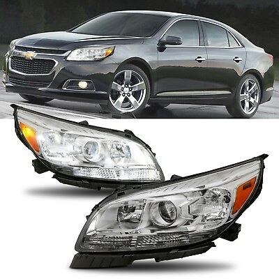 #ad Left amp; Right Projector Headlights Assembly Headlamps For 2013 2015 Chevy Malibu $150.95