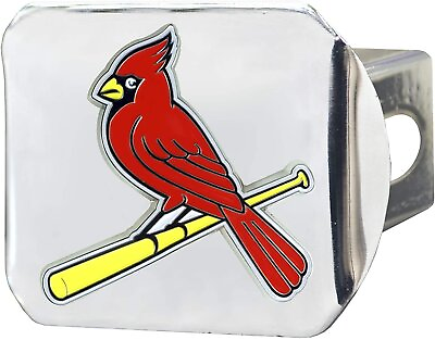 #ad St Louis Cardinals Solid Metal Hitch Cover Chrome Color 2quot; Square Type III... $23.79
