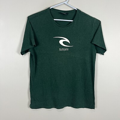 #ad Rip Curl Green Logo Casual Cotton Crew Neck Tee T Shirt Men#x27;s XL Fits Slim AU $19.99