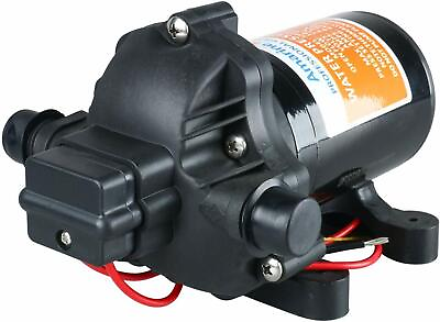 #ad 12V 2.8 GPM 45 PSI Water Pressure Diaphragm Pump for Boat Marine RV 10mm 3 8quot; $46.99