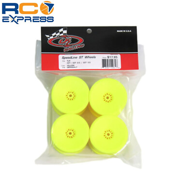 #ad DE Racing Speedline ST Wheels for TLR 22T YELLOW 4 pieces DER SS4 LY $19.45